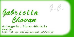 gabriella chovan business card